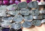 CME509 12 inches 18*28mm - 20*30mm flat teardrop labradorite beads