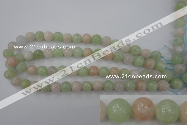 CMG104 15.5 inches 12mm round natural morganite beads wholesale