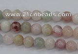 CMG111 15.5 inches 6mm round natural morganite beads wholesale