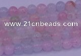 CMG140 15.5 inches 4mm round natural morganite gemstone beads