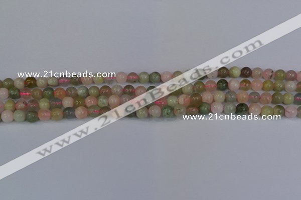 CMG161 15.5 inches 6mm round morganite gemstone beads wholesale