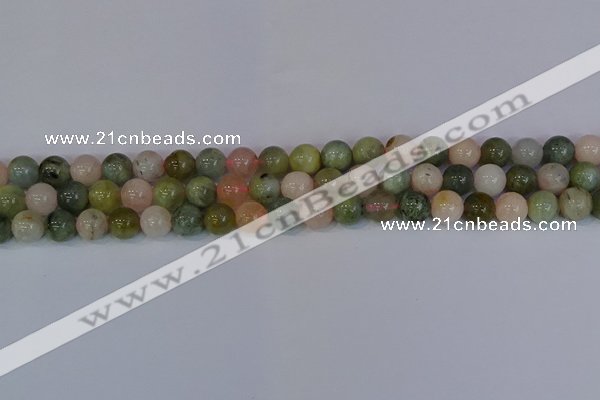 CMG162 15.5 inches 8mm round morganite gemstone beads wholesale