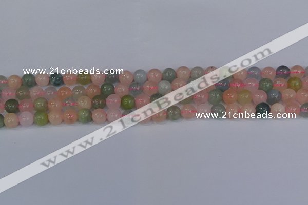 CMG172 15.5 inches 8mm round morganite gemstone beads wholesale