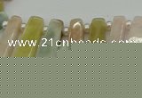 CMG190 Top drilled 6*15mm - 8*30mm sticks morganite beads
