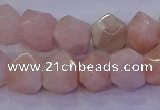 CMG225 15.5 inches 10*12mm - 12*14mm faceted nuggets morganite beads