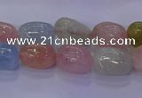 CMG227 15.5 inches 10*12mm - 12*16mm nuggets morganite beads