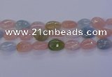 CMG234 15.5 inches 13*18mm flat teardrop morganite beads wholesale