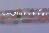 CMG261 15.5 inches 14*14mm faceted square morganite beads