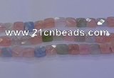 CMG262 15.5 inches 16*16mm faceted square morganite beads