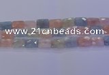 CMG279 15.5 inches 12*16mm faceted rectangle morganite beads