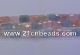 CMG280 15.5 inches 13*18mm faceted rectangle morganite beads