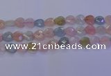 CMG284 15.5 inches 12*12mm faceted heart morganite beads