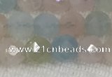 CMG350 15.5 inches 6mm faceted round amethyst gemstone beads