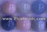 CMG363 15.5 inches 10mm round natural morganite gemstone beads