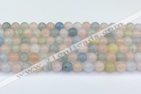 CMG431 15.5 inches 8mm round morganite beads wholesale