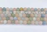 CMG432 15.5 inches 9mm round morganite beads wholesale