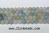 CMG442 15.5 inches 10mm round morganite gemstone beads wholesale