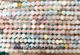 CMG514 15 inches 4mm round morganite gemstone beads