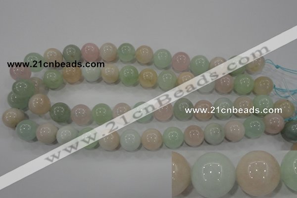 CMG55 15.5 inches 14mm round natural morganite beads wholesale