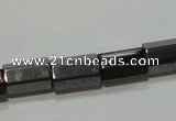 CMH108 15.5 inches 5*8mm faceted tube magnetic hematite beads