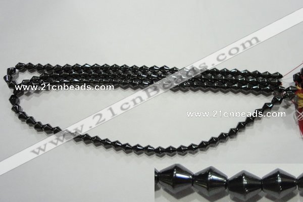 CMH132 15.5 inches 6*7mm bicone magnetic hematite beads