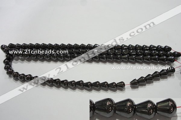 CMH138 15.5 inches 8*8mm teardrop magnetic hematite beads