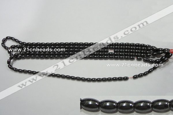 CMH145 15.5 inches 4*6mm rice magnetic hematite beads wholesale