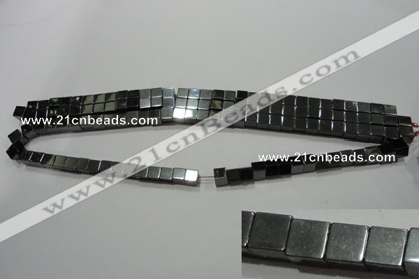 CMH160 15.5 inches 6*6mm cube magnetic hematite beads wholesale