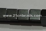 CMH161 15.5 inches 8*8mm cube magnetic hematite beads wholesale