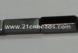 CMH164 15.5 inches 4*13mm cuboid magnetic hematite beads