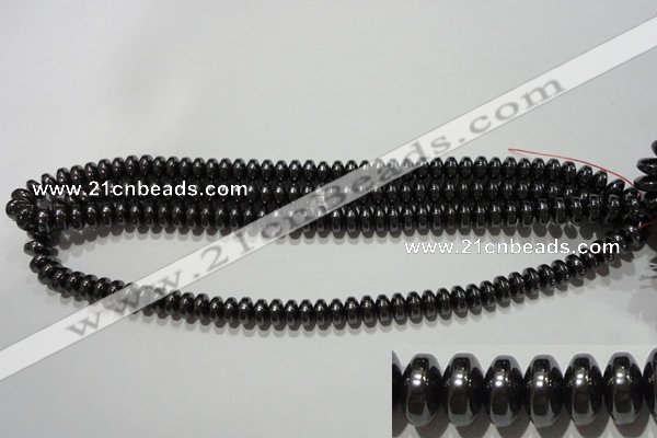 CMH167 15.5 inches 5*8mm rondelle magnetic hematite beads