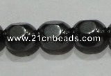 CMH169 15.5 inches 6*8mm lantern magnetic hematite beads