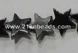 CMH177 15.5 inches 10*10mm star magnetic hematite beads wholesale