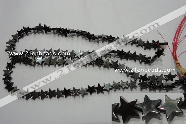 CMH177 15.5 inches 10*10mm star magnetic hematite beads wholesale