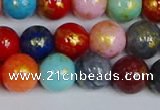 CMJ1011 15.5 inches 6mm round mixed Mashan jade beads wholesale