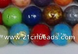CMJ1013 15.5 inches 10mm round mixed Mashan jade beads wholesale