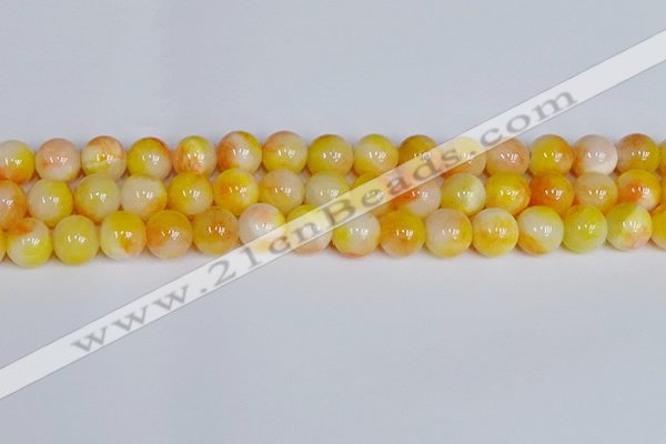 CMJ1051 15.5 inches 8mm round jade beads wholesale