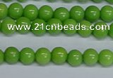 CMJ114 15.5 inches 6mm round Mashan jade beads wholesale