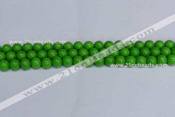 CMJ116 15.5 inches 10mm round Mashan jade beads wholesale