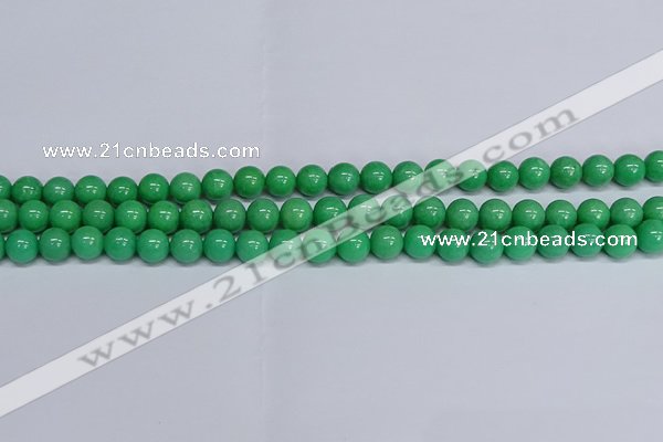 CMJ129 15.5 inches 8mm round Mashan jade beads wholesale