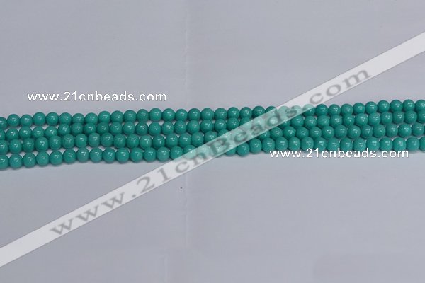 CMJ190 15.5 inches 4mm round Mashan jade beads wholesale