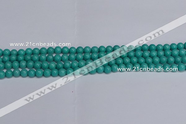 CMJ191 15.5 inches 6mm round Mashan jade beads wholesale