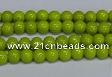 CMJ218 15.5 inches 4mm round Mashan jade beads wholesale