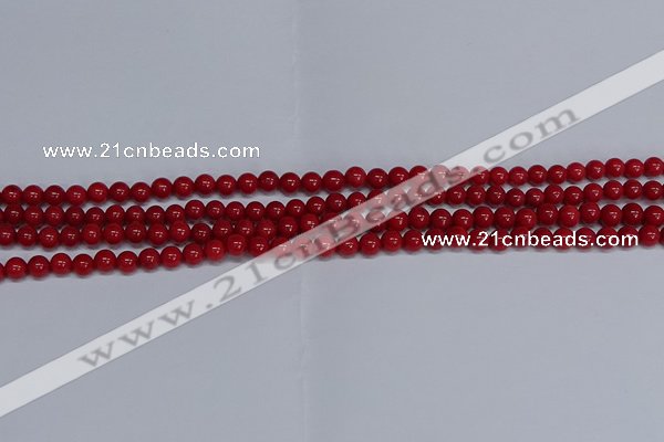 CMJ22 15.5 inches 4mm round Mashan jade beads wholesale
