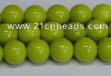 CMJ221 15.5 inches 10mm round Mashan jade beads wholesale