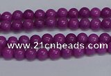 CMJ253 15.5 inches 4mm round Mashan jade beads wholesale