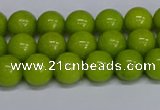 CMJ269 15.5 inches 8mm round Mashan jade beads wholesale