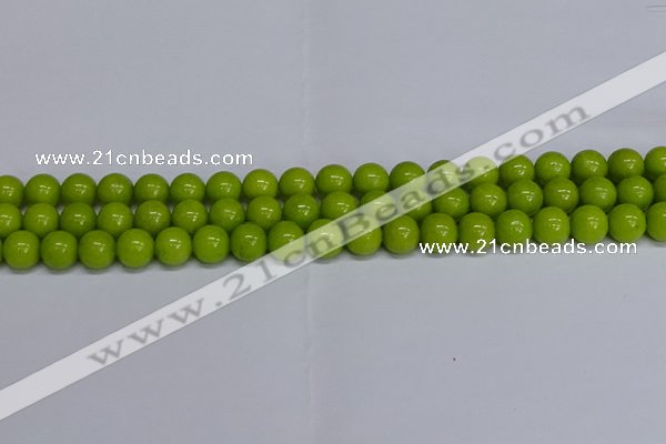 CMJ270 15.5 inches 10mm round Mashan jade beads wholesale