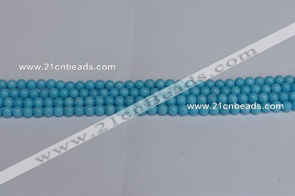 CMJ274 15.5 inches 4mm round Mashan jade beads wholesale