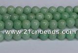 CMJ281 15.5 inches 4mm round Mashan jade beads wholesale